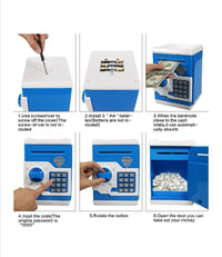 Kids Piggy Bank With Secret Code Lock