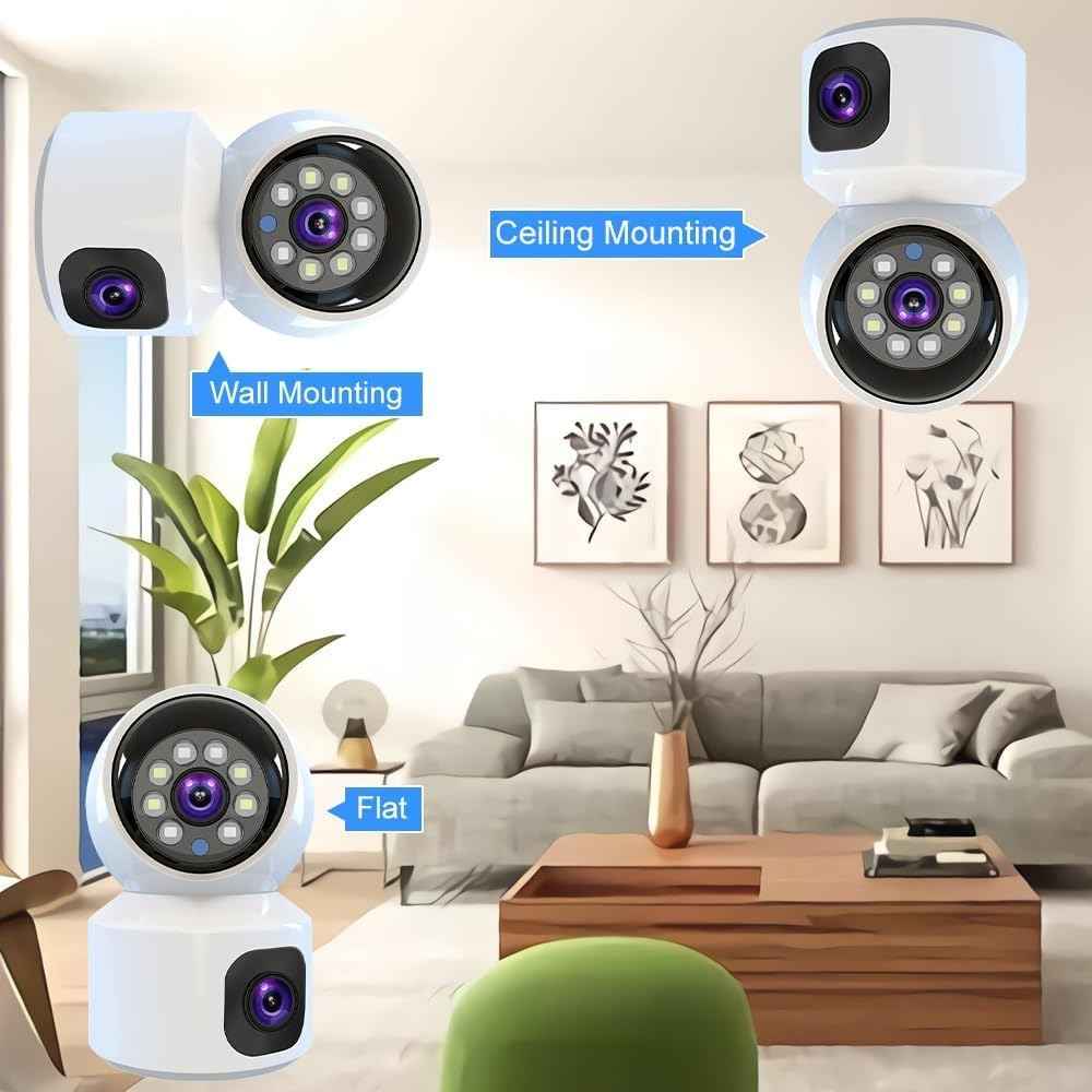 Dual Lens WiFi CCTV Camera