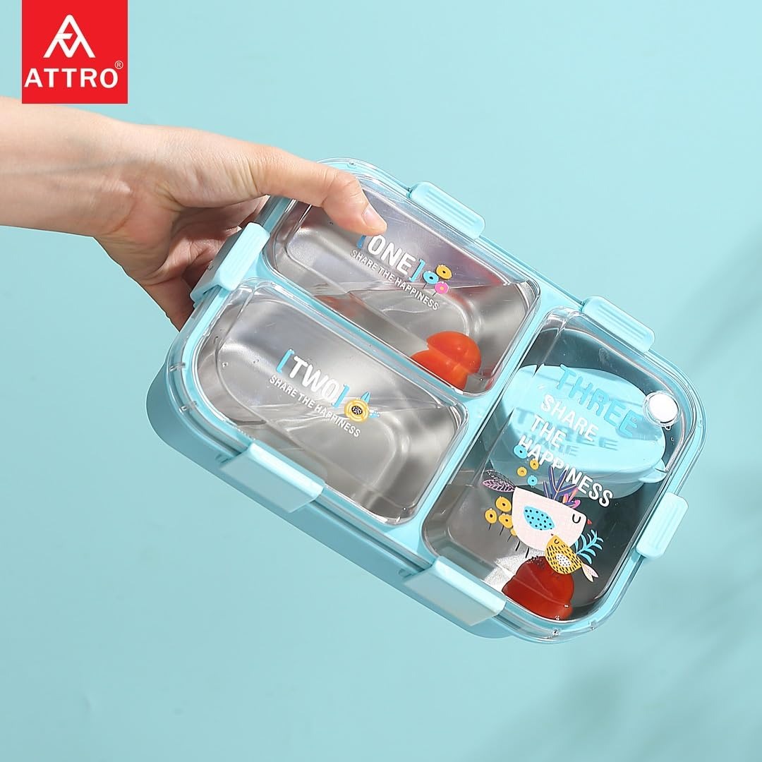 Kids Lunch Box with 3 Compartments