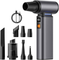 Electric Air Duster F1 Multi-Function Violent Fan – 130,000RPM Rechargeable Cordless Blower for Keyboard, PC & Car