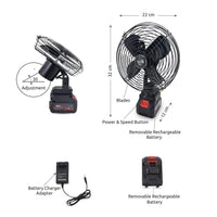 Lithium Electric Fan 21V Rechargeable Portable Table Fan