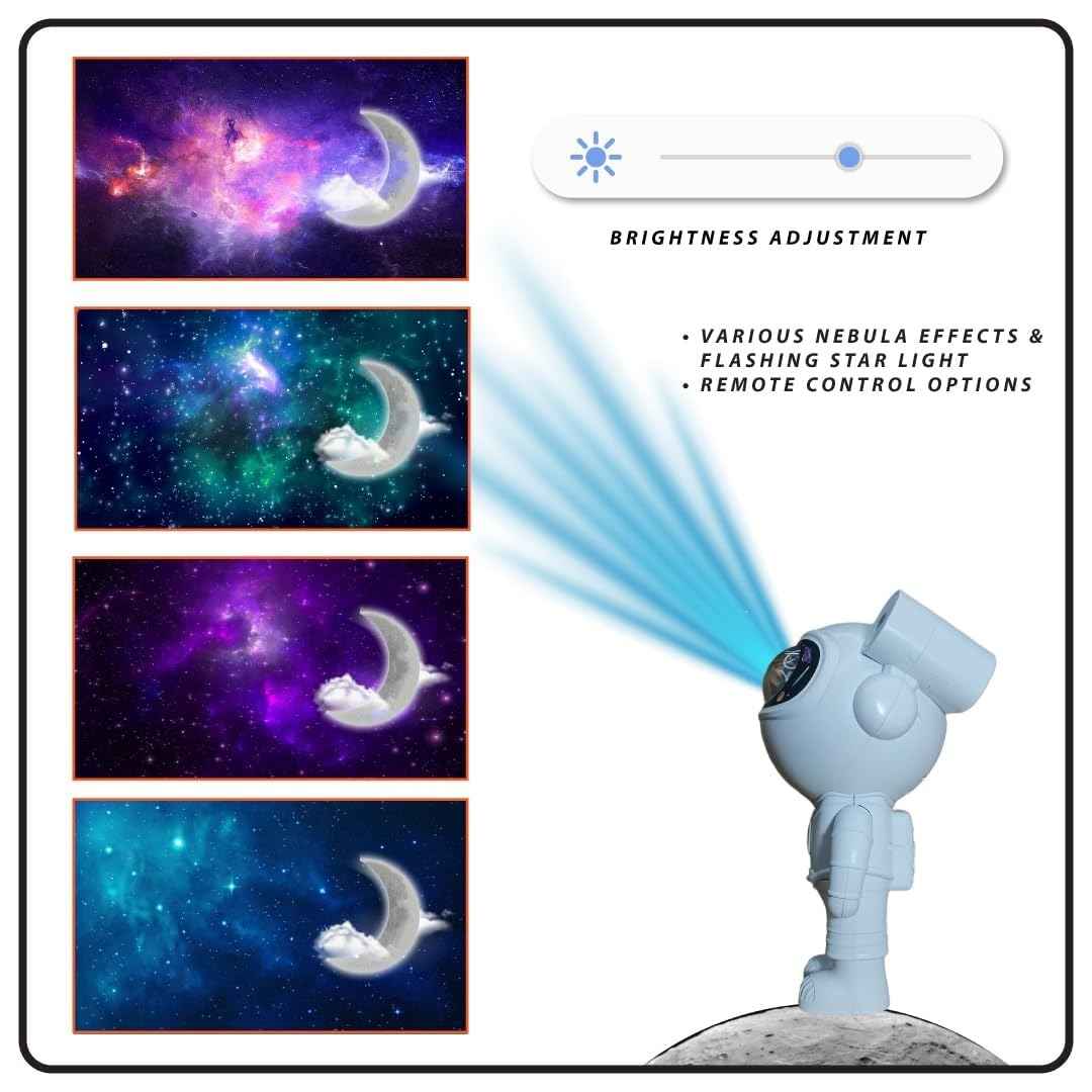 Astronaut Space Projector Lamp with Bluetooth Speaker