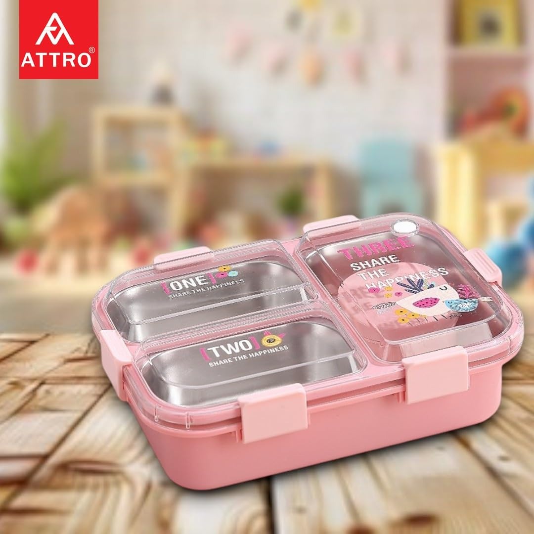 Kids Lunch Box with 3 Compartments