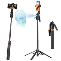 Q13 Auto Face-Tracking Phone Tripod – 360° Rotating Selfie Stick Tripod with Gesture Control, No App Needed, for iPhone & Android