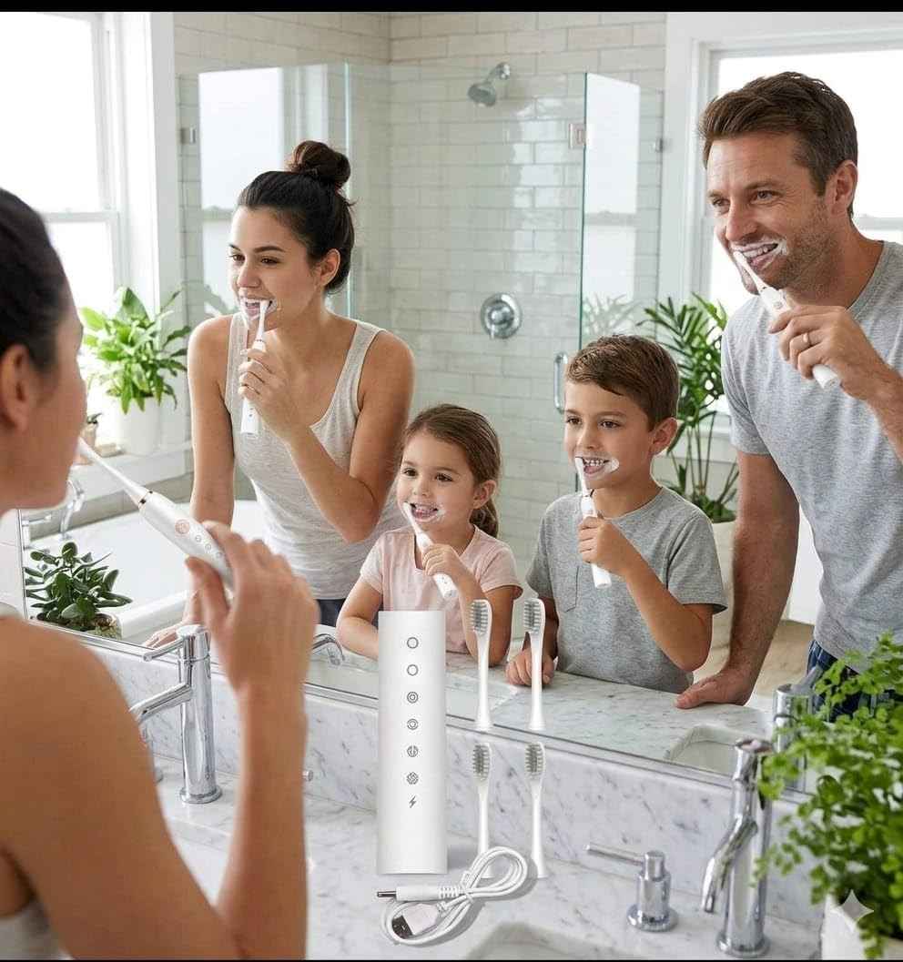 Sonic Electric Toothbrush X-3 – 5 Cleaning Modes for Plaque, Whitening & Sensitive Teeth