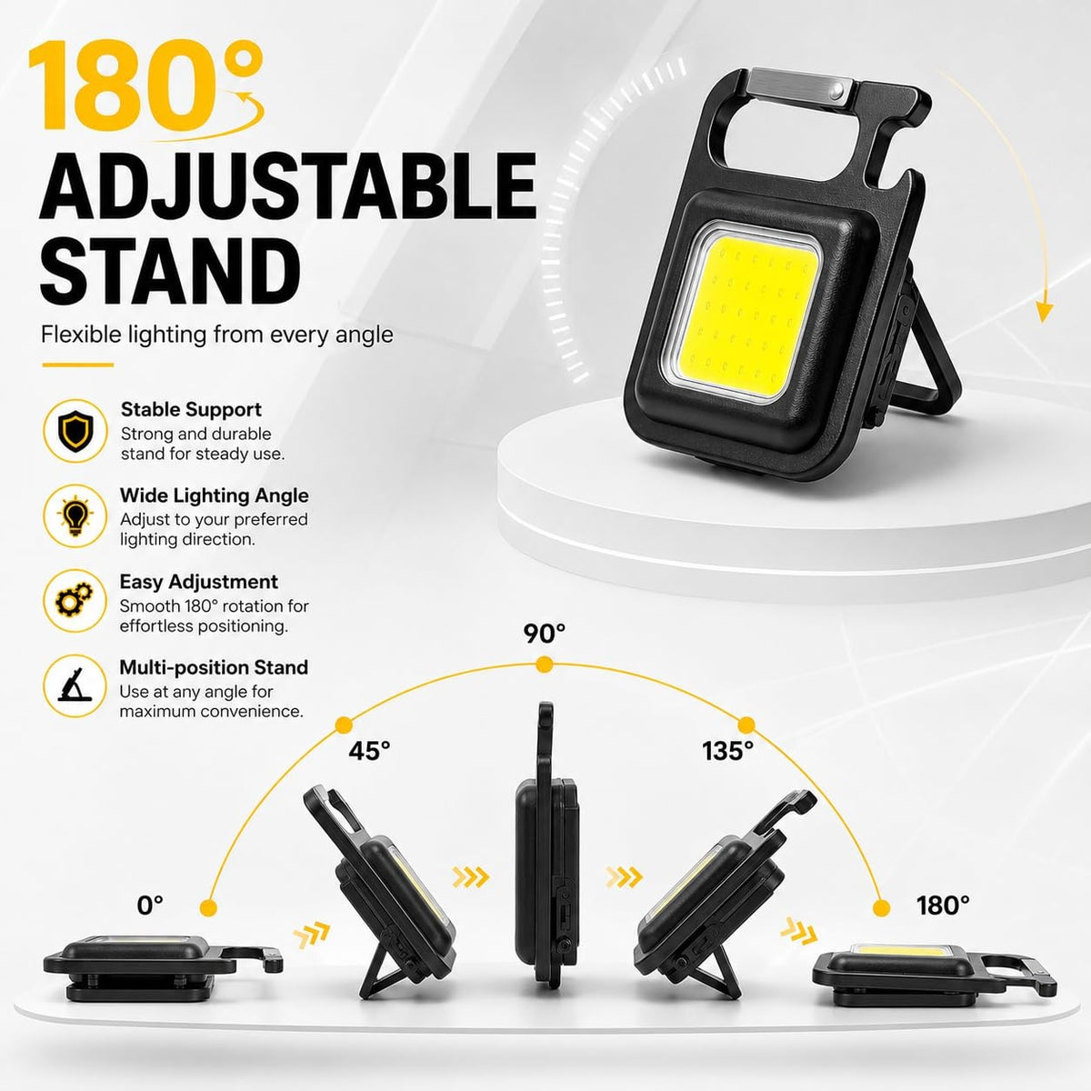 COB Rechargeable Keychain Light