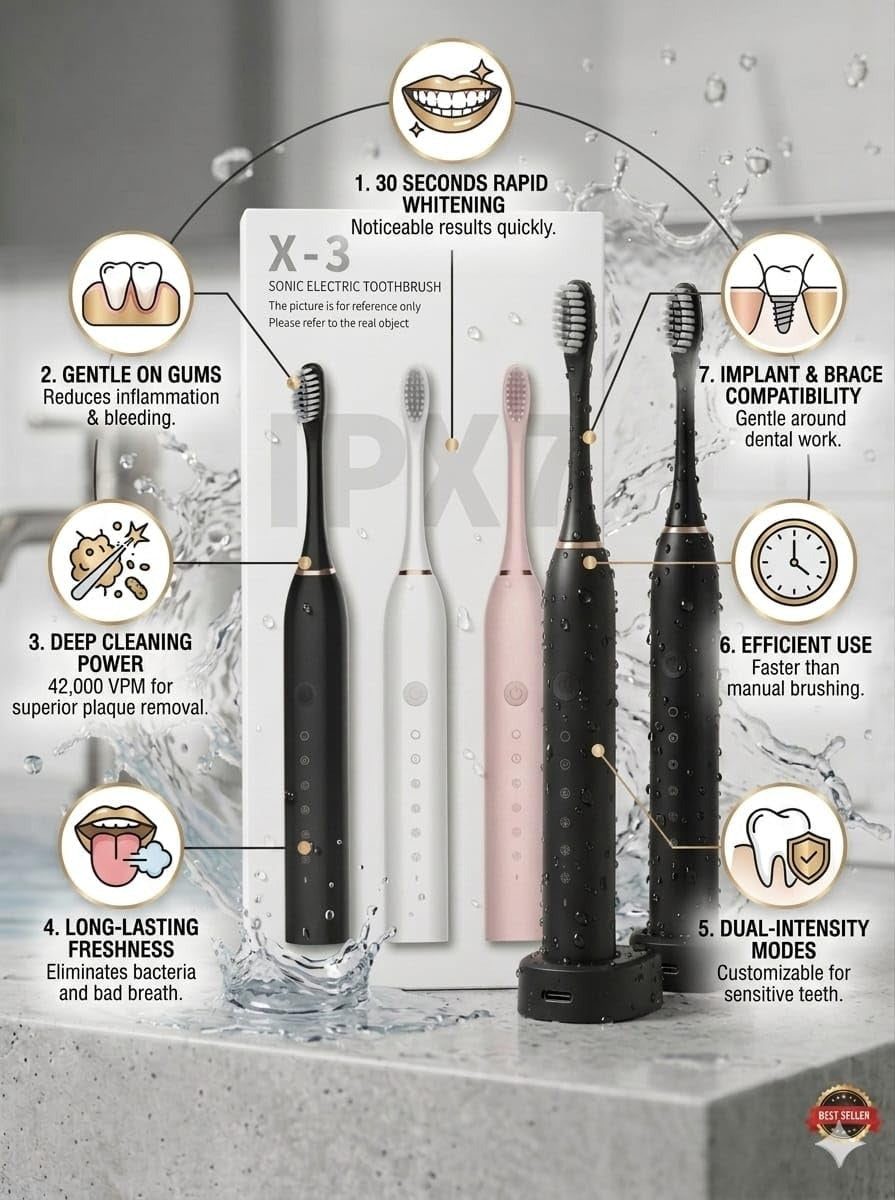 Sonic Electric Toothbrush X-3