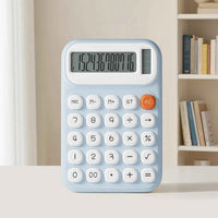 Kids Colorful Calculator 10-Digit LCD Display – Pastel Blue Aesthetic Calculator with Big Buttons, Soft-Touch Keys & Quick-Reset AC for Business, School & Home Office