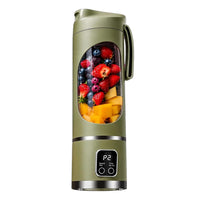 Portable Electric Juicer Blender HS-860 450ml – USB Rechargeable Smoothie Maker with 3 Speed Modes, 304 Stainless Steel Blades & 1500mAh Battery for Gym, Office & Travel