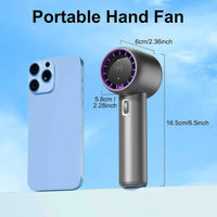 Handheld High-Speed Fan F1 – 3500mAh Rechargeable Mini Fan with Digital Display for Travel & Outdoor