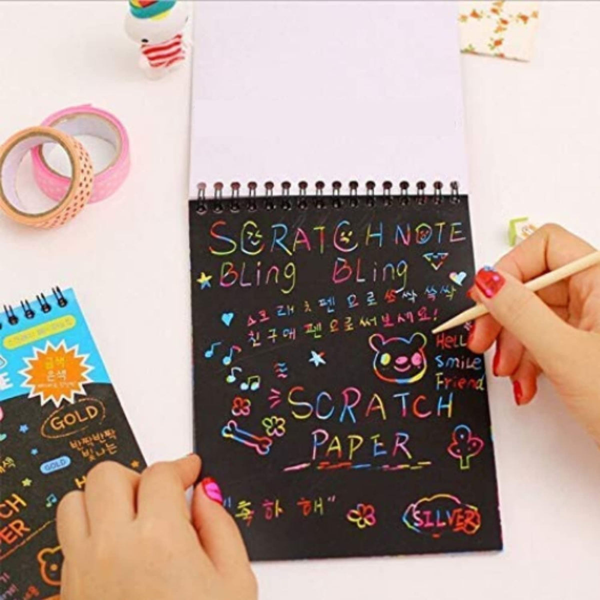 Rainbow Scratch Art Book