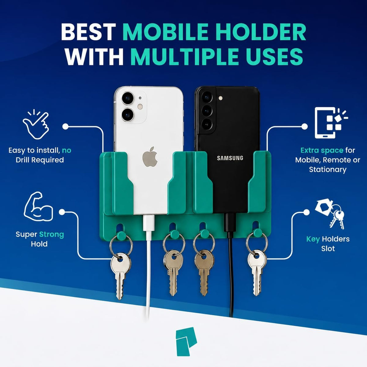 Wall Mounted Phone Holder