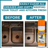 Kitchen Foam Cleaner Spray 500ml – Heavy-Duty Grease & Stain Remover for Chimney, Exhaust Fan, Gas Stove, Oven & Tiles with Lemon Fresh Finish