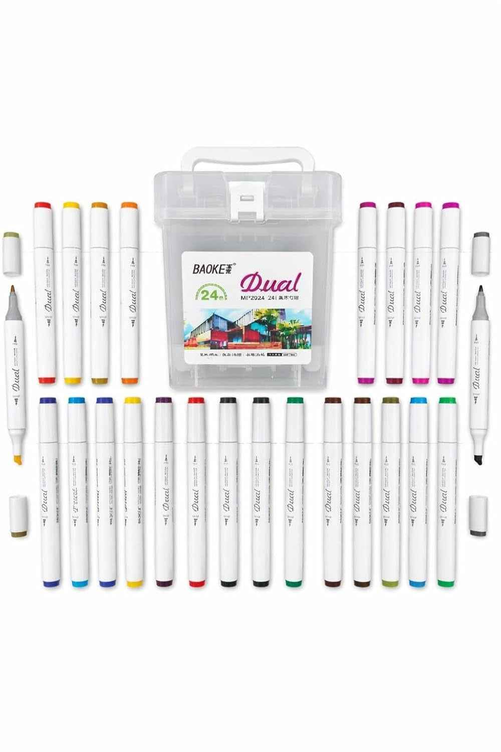 Twin-Tip Markers Set of 24 Colours