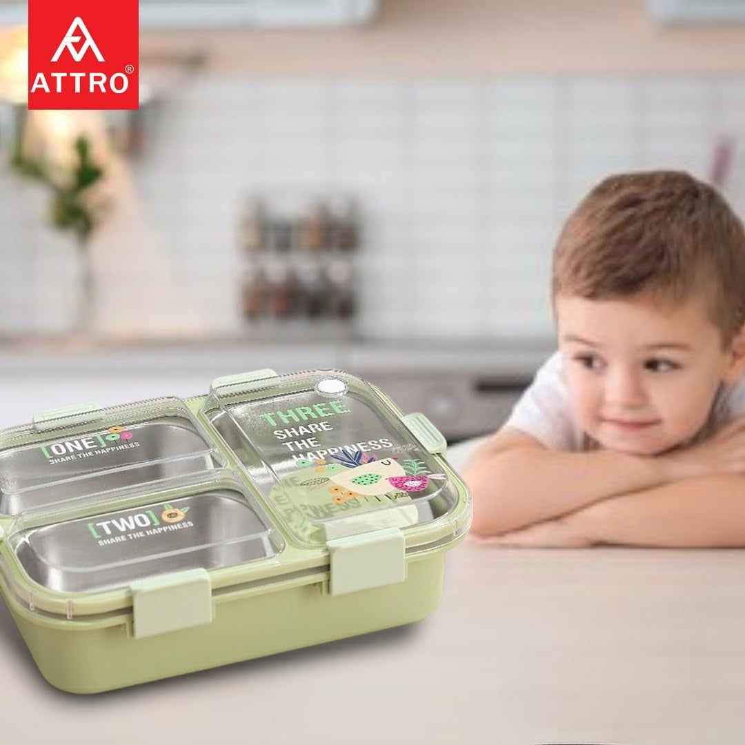 Kids Lunch Box with 3 Compartments