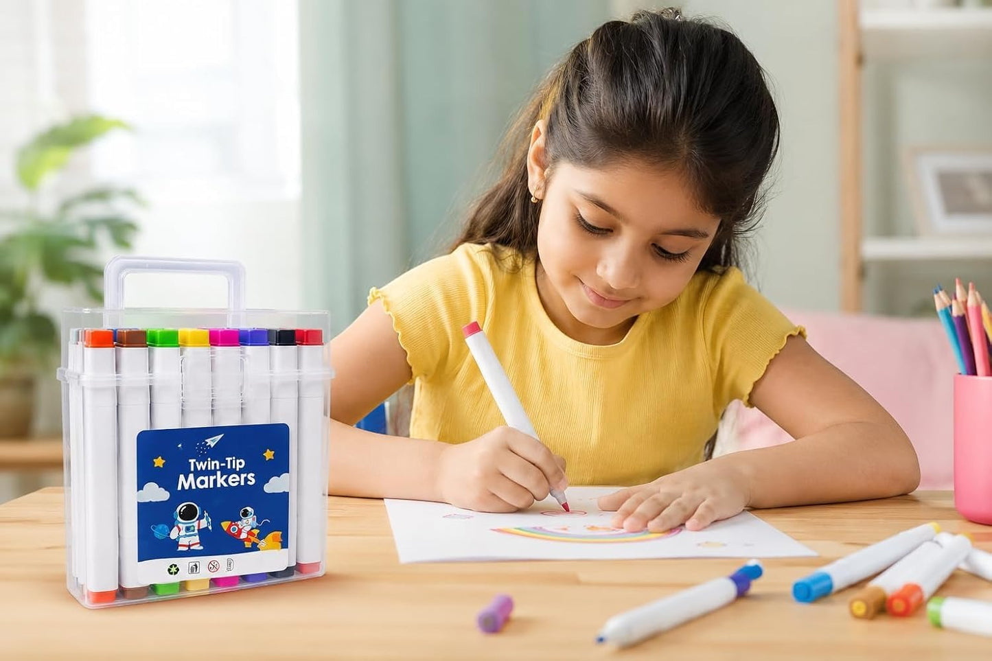 Dual Tip Marker Pens Set of 48