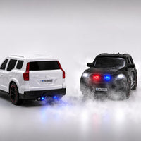 Remote Control Scorpio N Car – Spray, Lights and Music | 1:18 Scale 2.4GHz RC SUV with Police Siren & Rechargeable Battery for Kids 4+