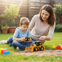 Remote Control Bulldozer – 6-Channel Rechargeable RC Construction Truck with Lights & Sound (1:24 Scale)