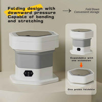 Portable Mini Washing Machine – USB-C Rechargeable, 1L Collapsible Washer for Underwear, Baby Clothes & Travel