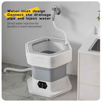 Portable Mini Washing Machine – USB-C Rechargeable, 1L Collapsible Washer for Underwear, Baby Clothes & Travel