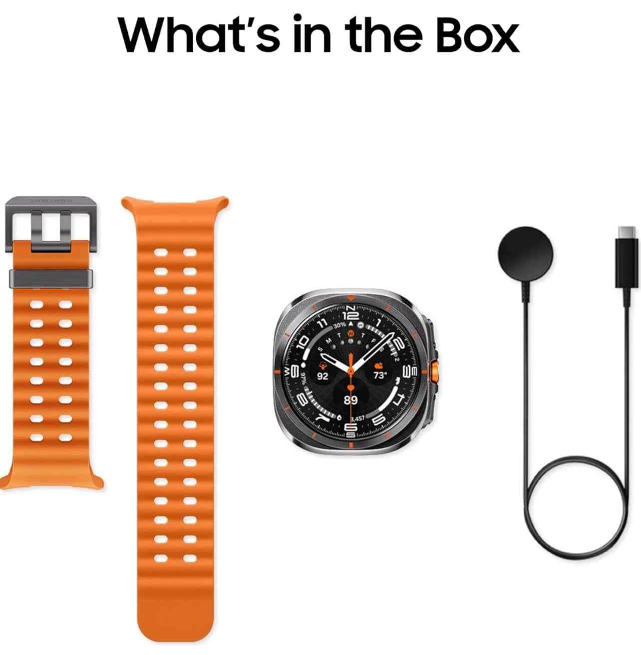 Smart Watch Ultra 1.46" HD Display – Bluetooth Calling Smartwatch with Heart Rate, Sleep & GPS Sports Tracking, 7-Day Battery (Orange)