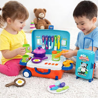 Kids Pretend Play Kitchen Set 16-Piece