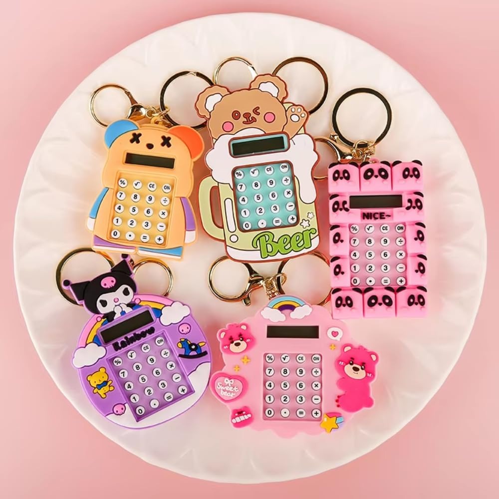 Mini Calculator Keychain For Kids