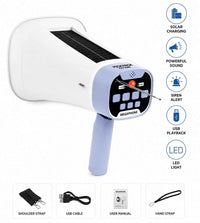 Wireless Solar Megaphone With FM Radio & Antenna
