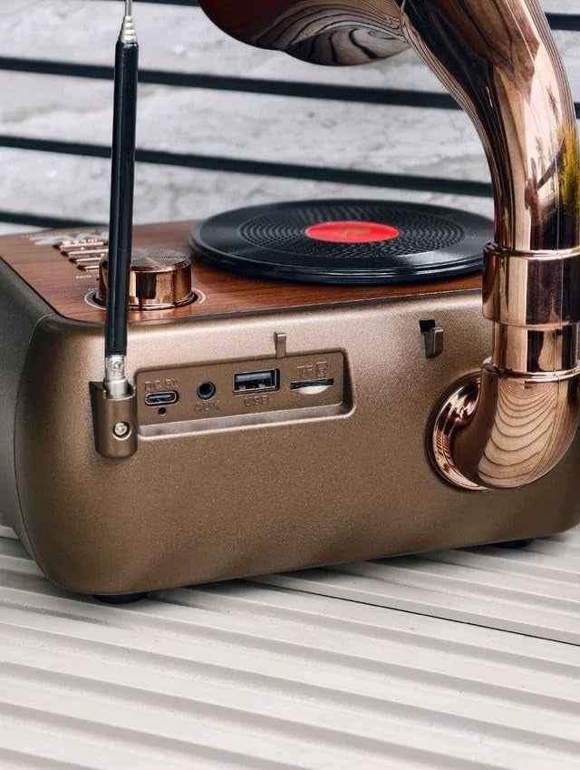 MZ Retro Radio Speaker – Wireless Portable Bluetooth Speaker with Vintage Design, Rechargeable, for Phone, Tablet & Laptop