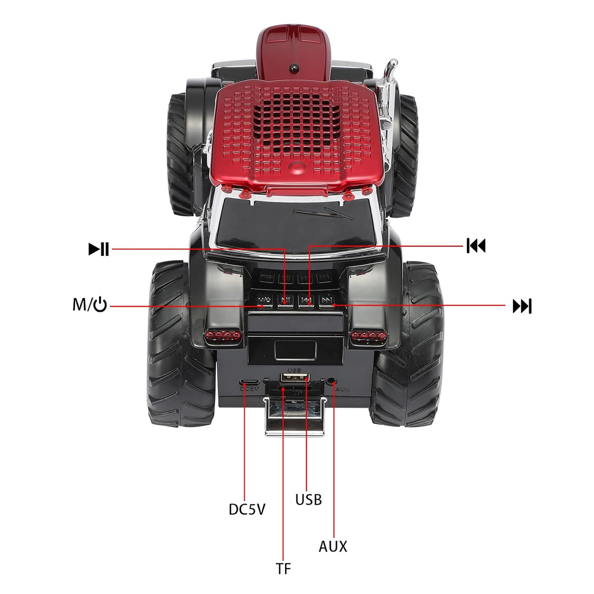 Wester Music Car Speaker WS-560 – Bluetooth 5.4 Replica Car Speaker with LED Display, FM, TWS & Mic