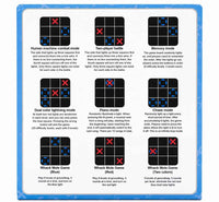 Kids Finger Game 9-in-1 Electronic Tic-Tac-Toe Handheld Console – Blue Astronaut Bear Design with Digital Display & Simple Controls for Kids on the Go
