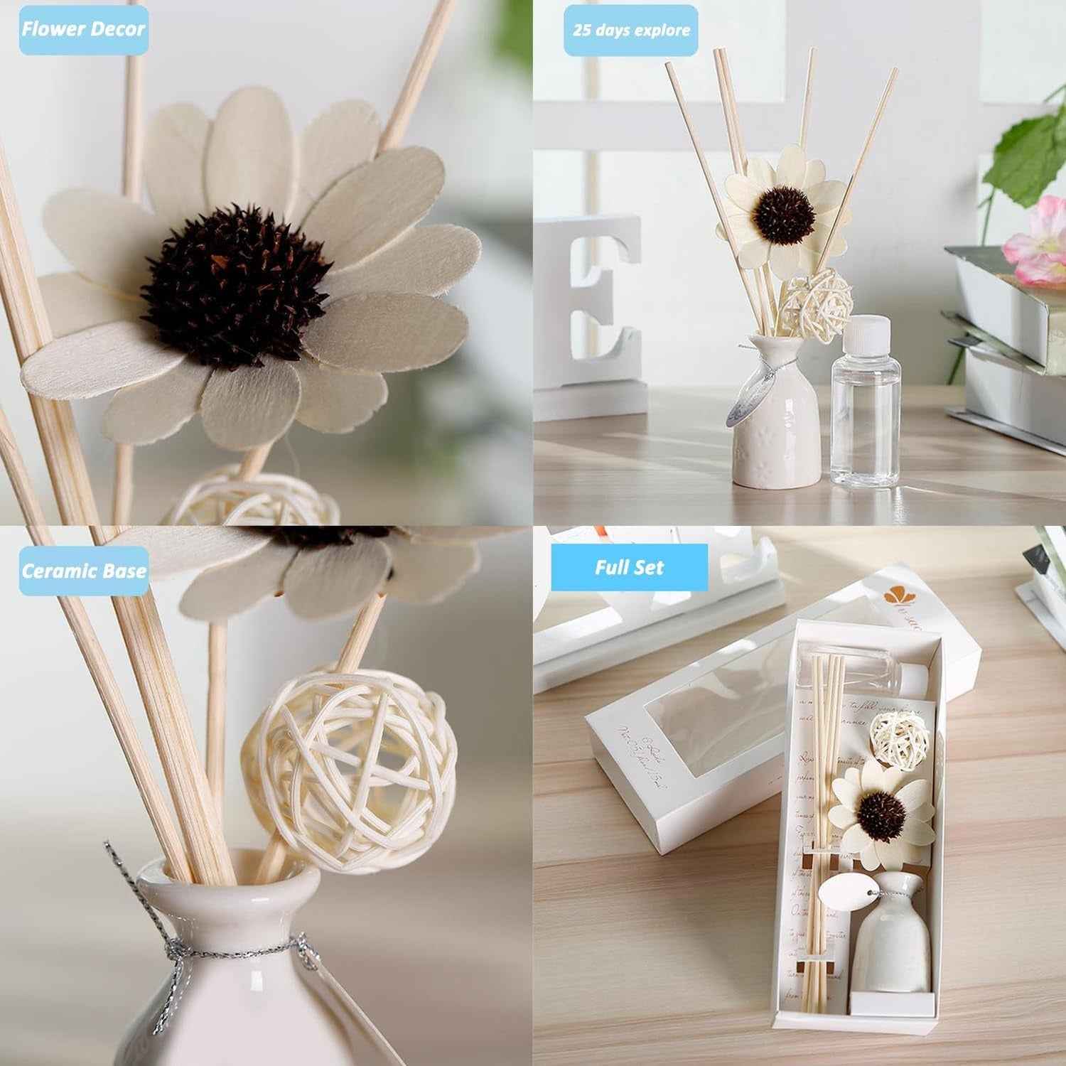 Ceramic Reed Diffuser Set