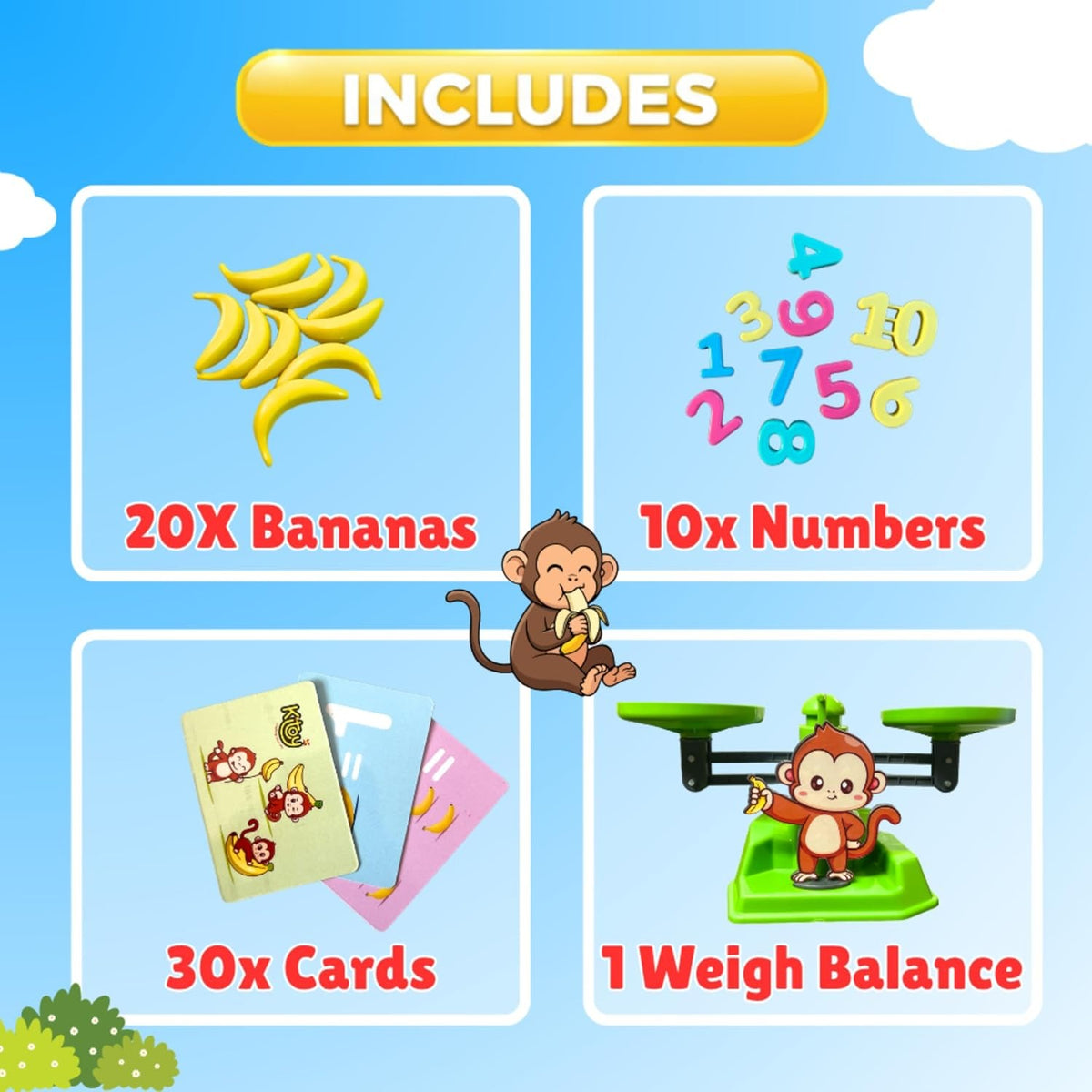 Monkey Math Balancing Game