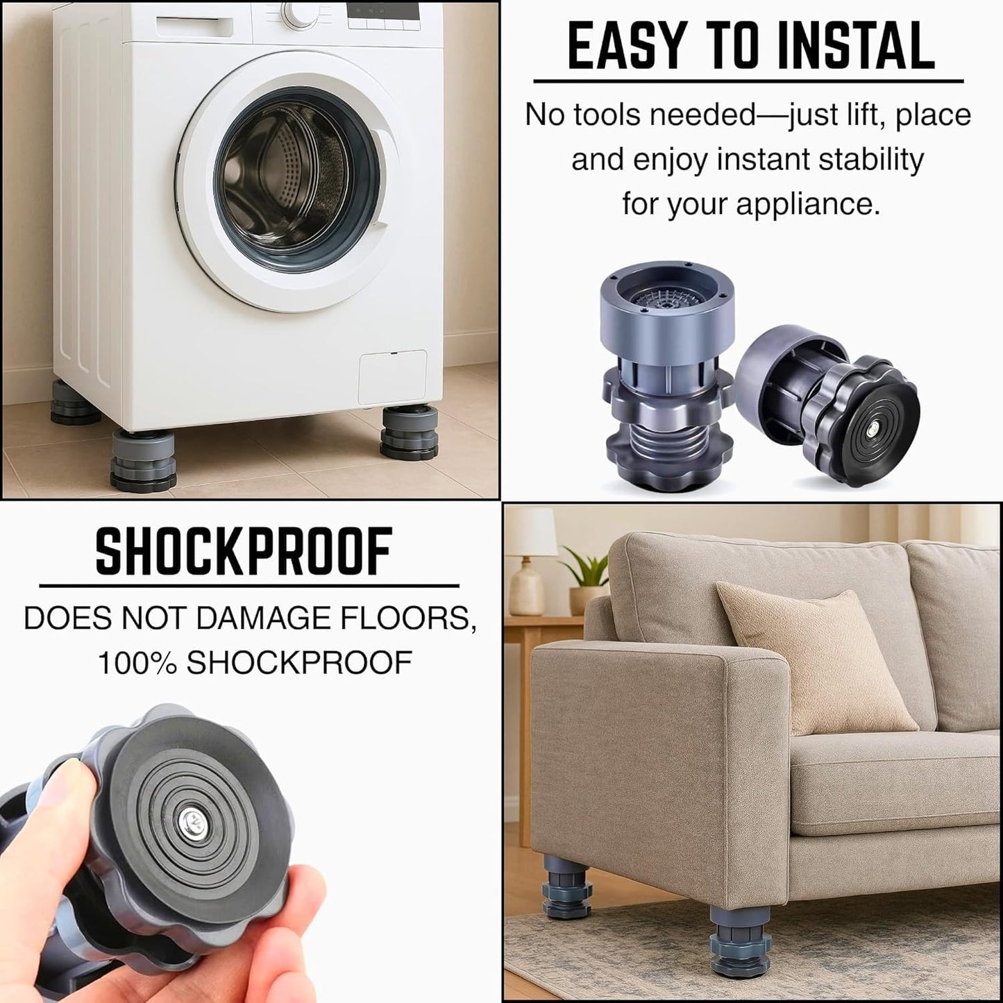 Anti-Vibration Appliance Pads
