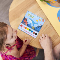 Paint With Water Books For Kids – 24-Page Water Painting Book with Brush & Palette for Creative Play, Birthday & Return Gifts