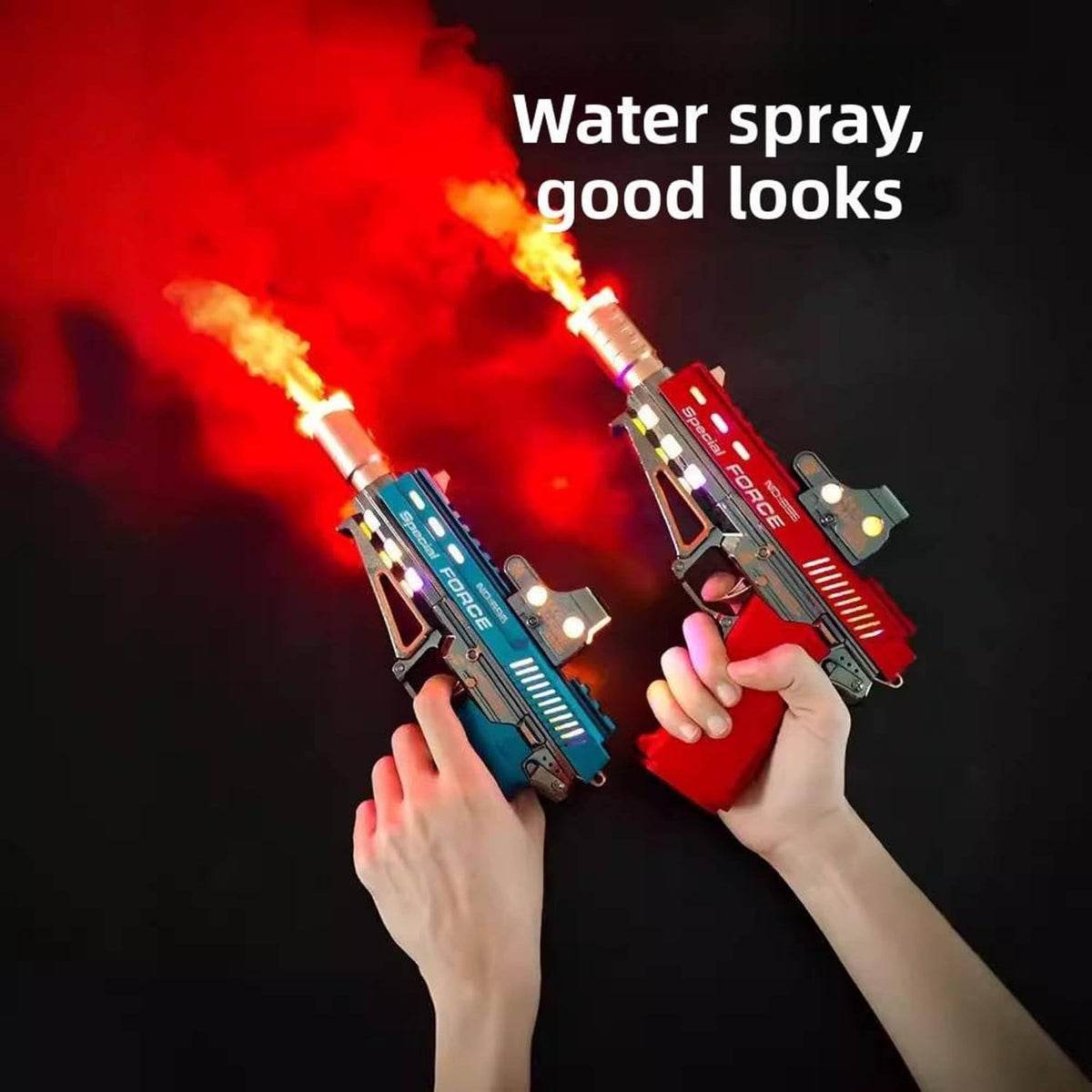 Spray Vibrate Gun for Kids – Musical Toy Gun with LED Lights, Sound, Vibration & Water Mist Smoke Effect (Random Colour)
