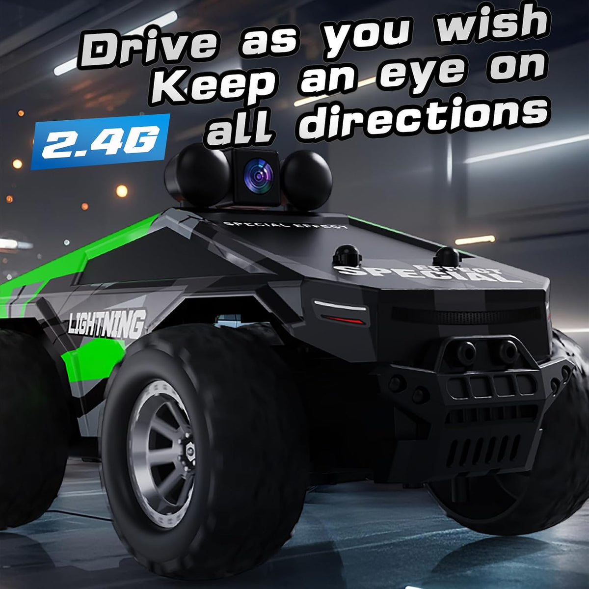 Camera RC Racing Truck