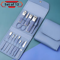 12-Piece Stainless Steel Manicure & Pedicure Kit