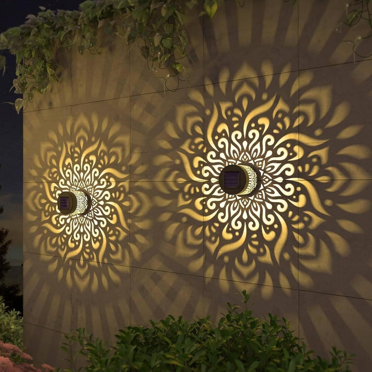 Solar Mandala Wall Lamp