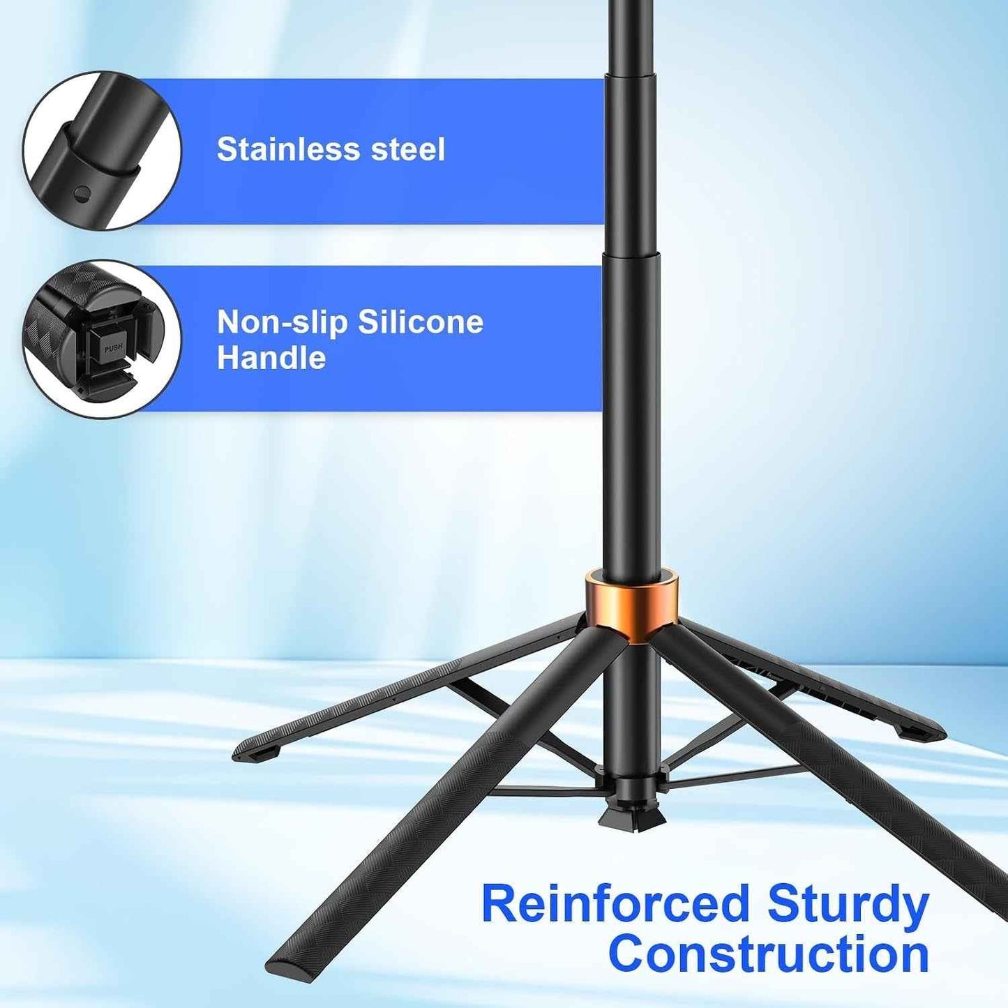 Q13 Auto Face-Tracking Phone Tripod – 360° Rotating Selfie Stick Tripod with Gesture Control, No App Needed, for iPhone & Android