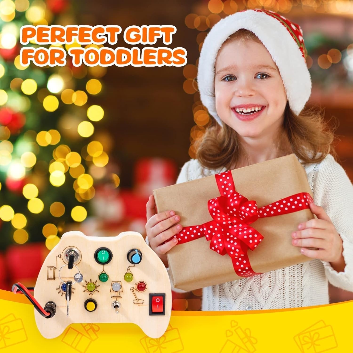 Wooden Busy Board Sensory Toy