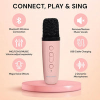 Bluetooth Speaker with Karaoke Mic