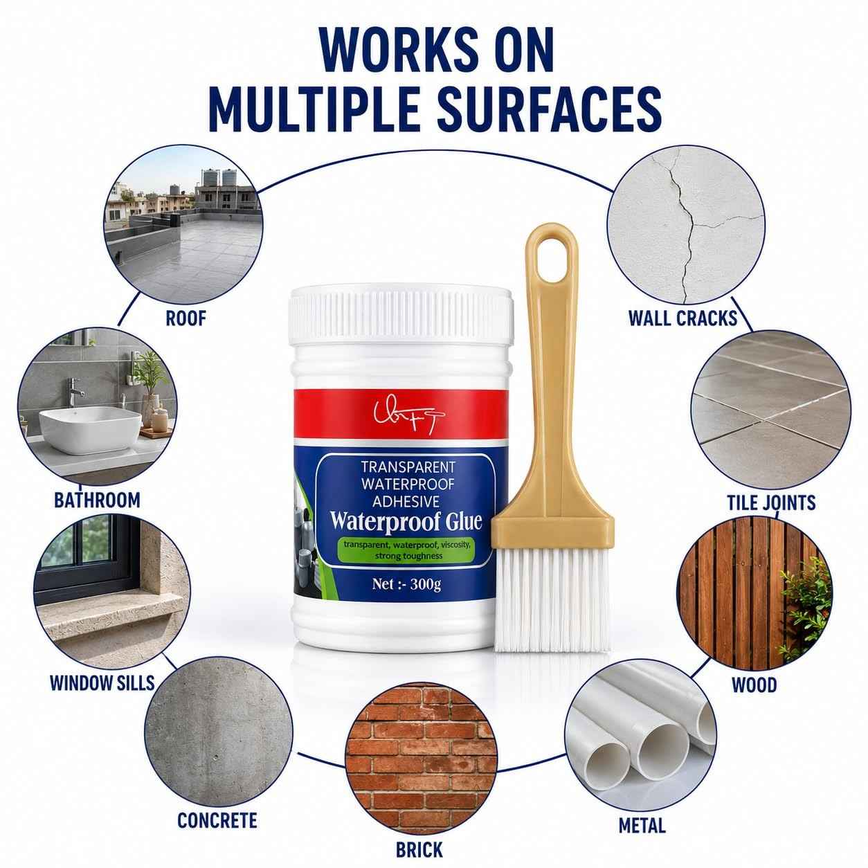Transparent Waterproof Glue 300g