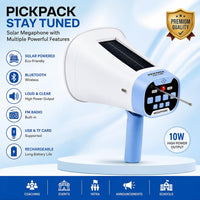 Wireless Solar Megaphone With FM Radio & Antenna