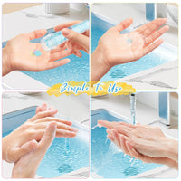 Paper Soap Sheets for Travel – Portable Hand Wash Strips with Instant Lather, Pocket-Size Flower Tube for Kids & Adults