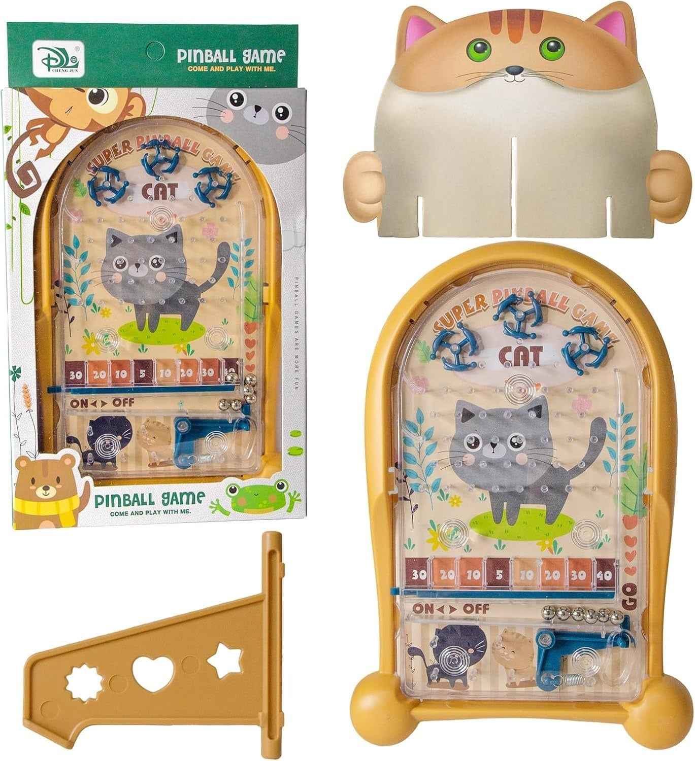 Kids Pinball Board Game (Cat)