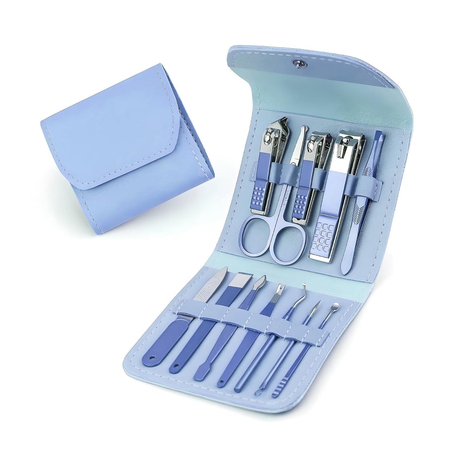 12-Piece Stainless Steel Manicure & Pedicure Kit