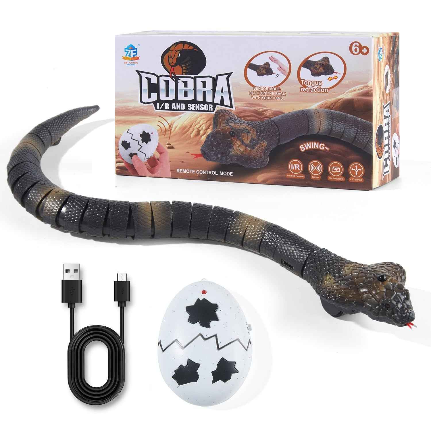 Remote Control Snake Toy for Kids