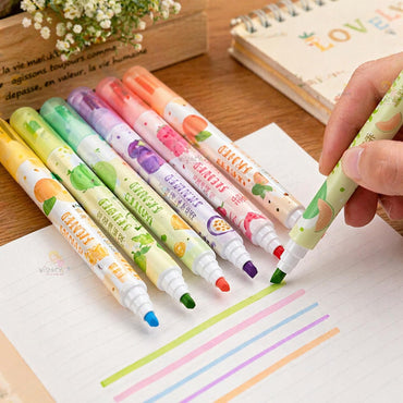 6 Pcs Double Head Marker Pens