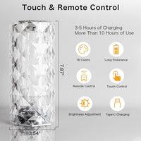 Crystal Diamond Table Lamp